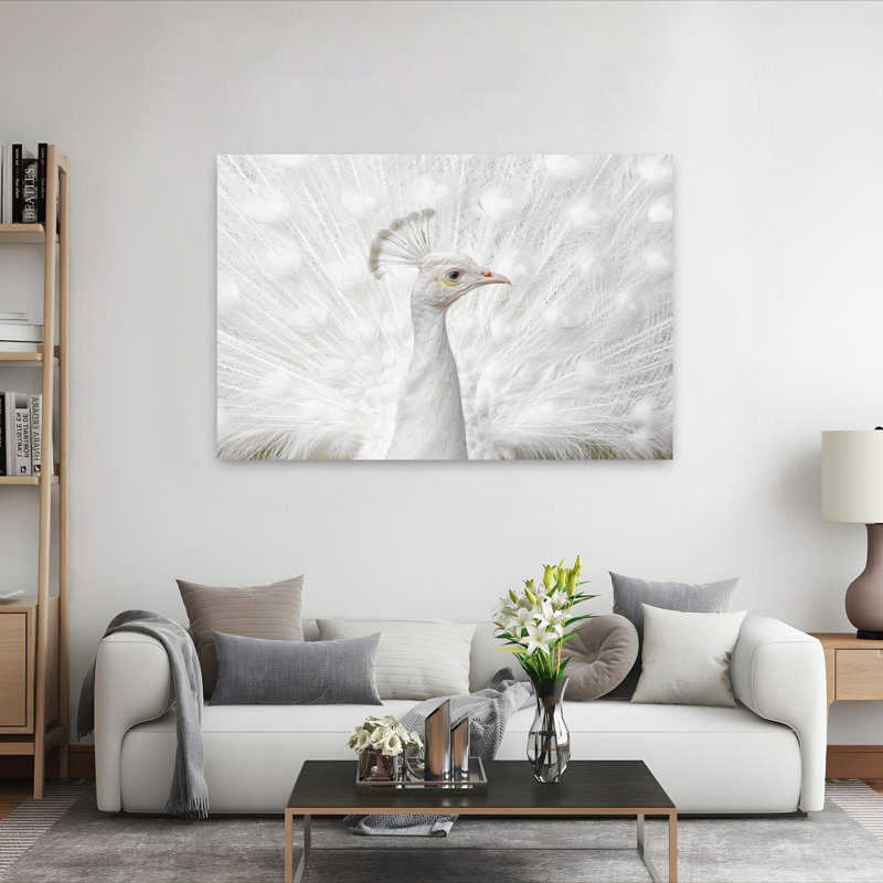 Denetria Contemporary Art Elegant Contemporary Bird Wall Art - Wrapped Canvas Print, 101.6 cm H x 152.4 cm W