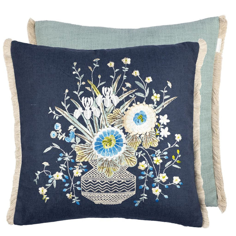 Palette Provencale Decorative Pillow, Indigo