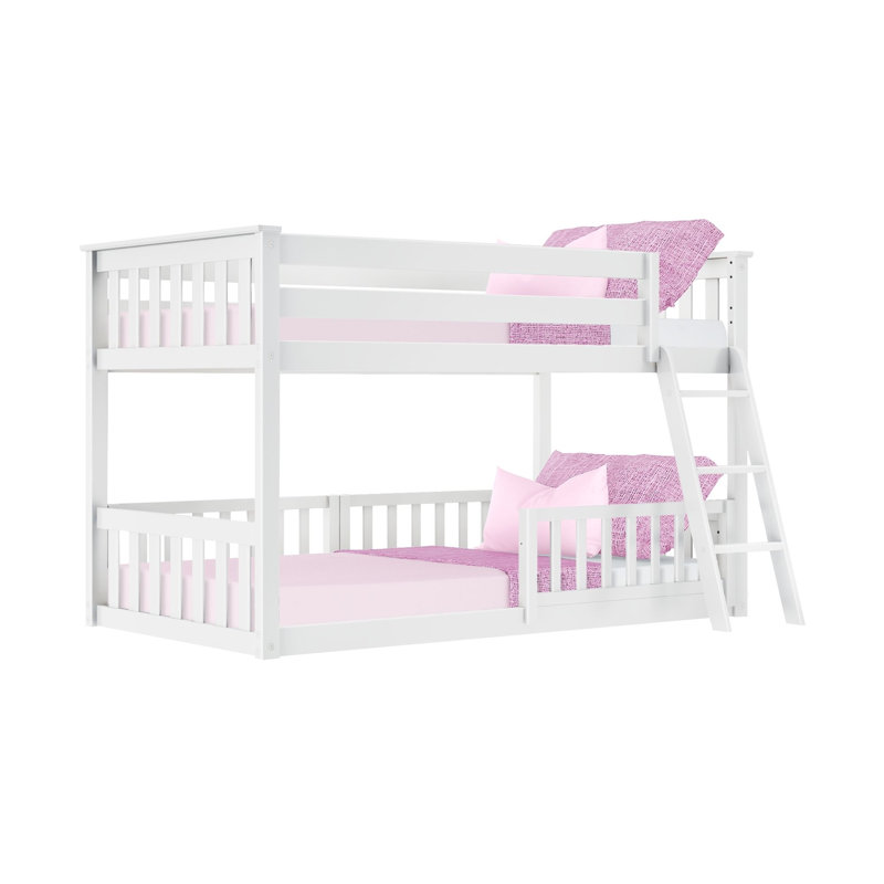 Ananda Kids Twin Over Twin Bunk Bed, White