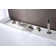Triple Handle Deck Mounted Roman Tub Faucet with Diverter and Handshower,Tub Faucet with Waterfall Spout