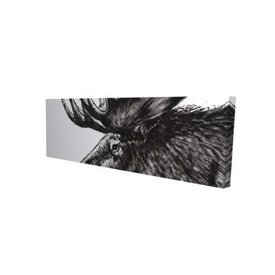 Moose Plume - Cozy Animals Hygge Canvas for Home Decor