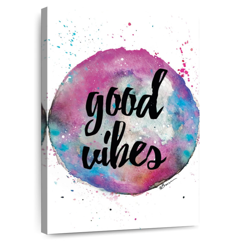 Tergel Good Vibes Splash, 48" H x 32" W