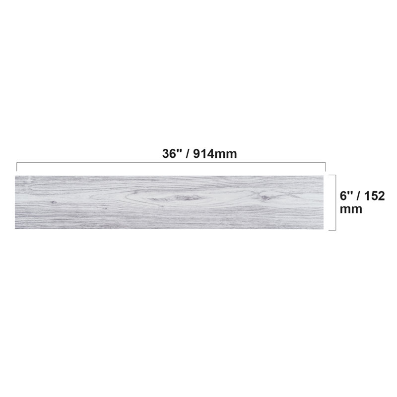 1.2mm Thick 91.4cm W x 15.2cm L Vinyl