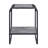 Concrete Gray & Black Finish End Table