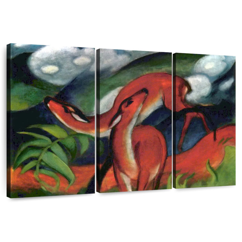 Brampt Red Deer II 1912, 36" H x 57" W