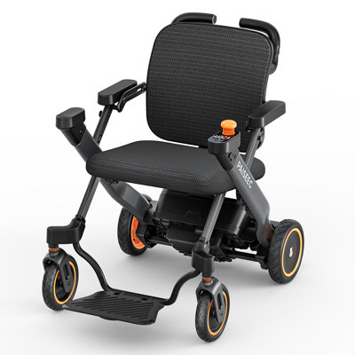 3In1 Electric Wheelchair With Push-Assist, Foldable Power Wheelchair For Travel, Indoor, Outdoor Use Left-Hand Joystick
