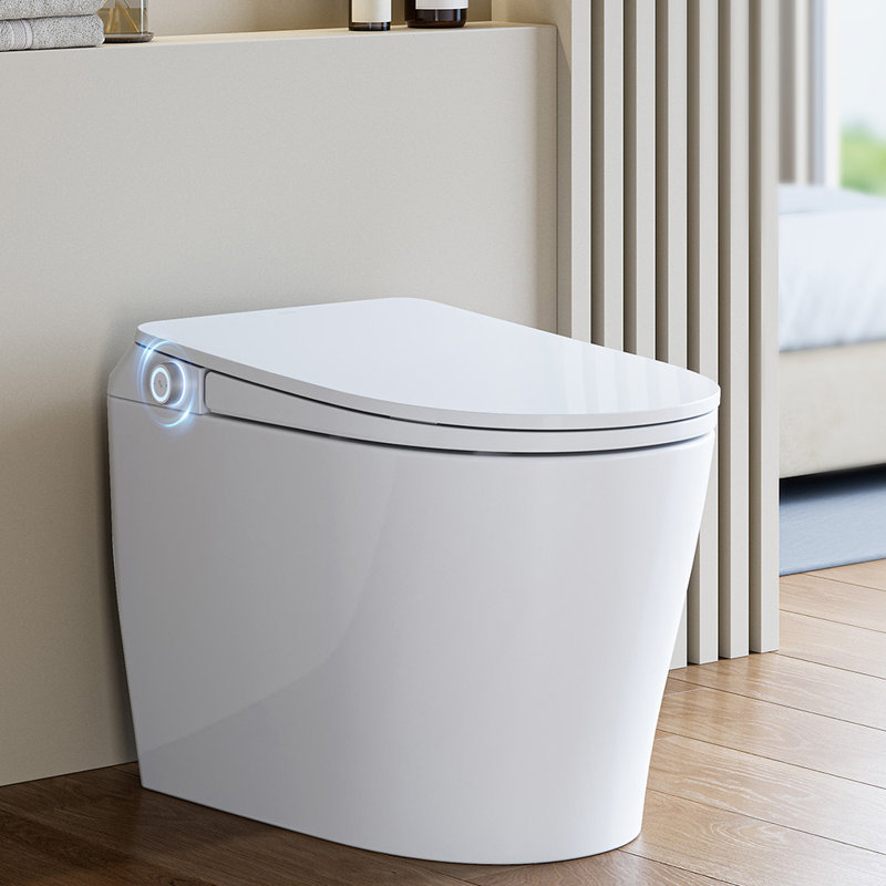 Toilette intelligente - siège chauffant, sans limite de pression d'eau, chasse d'eau automatique