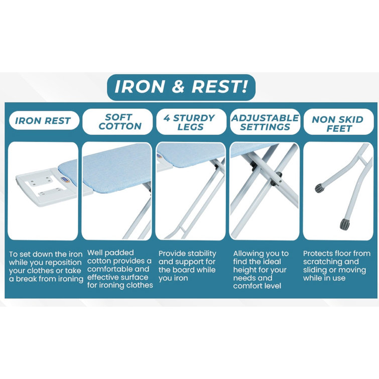 Safir Metal Freestanding Ironing Board