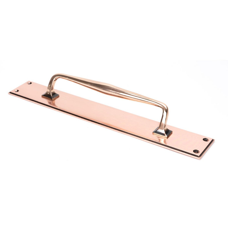 Art Deco Pull Handle, Polished Bronze