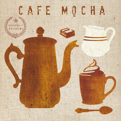 Mocha On Linen by Studio Mousseau - No Frame Print on Canvas