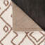 Tapis rectangulaire en polypropylène tissé à la machine à chevrons beige / brun-391563618
