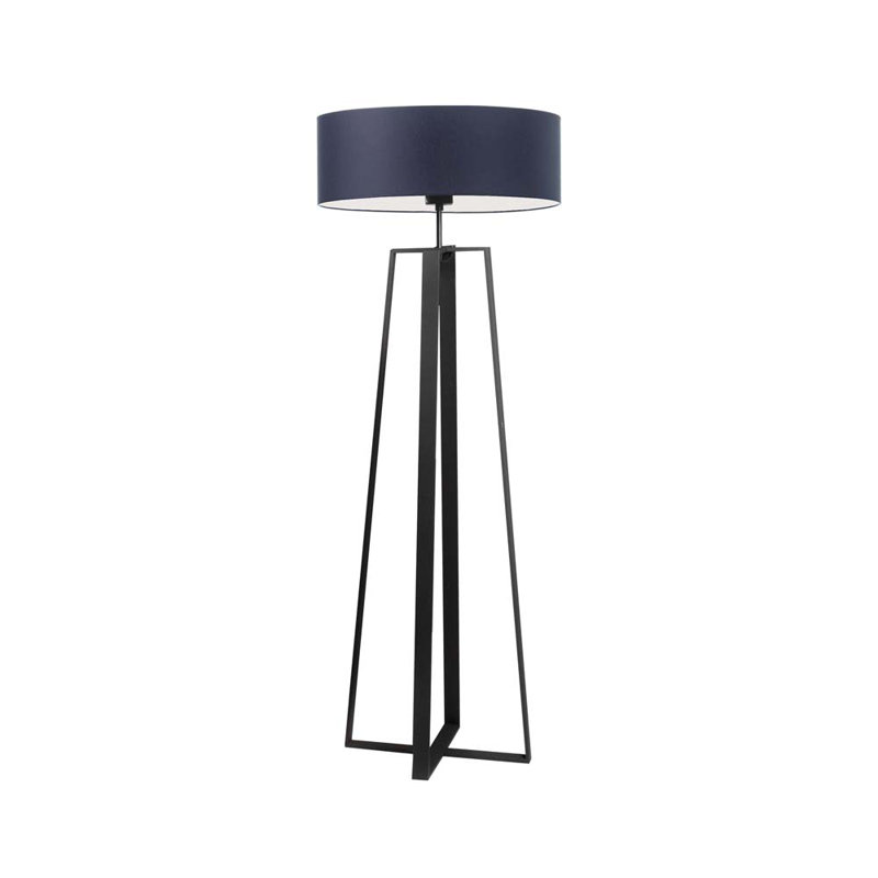 Arnessa 158cm Traditional Floor Lamp, Black, Graphite