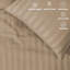 Renze Microfiber 250 TC Reversible Stripe Duvet Cover Set with Pillowcases-1406916876-1406916866