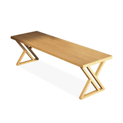 Wood color Rectangle Solid Wood Desks