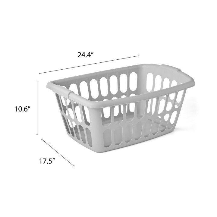 Plastic Laundry Basket with Handles