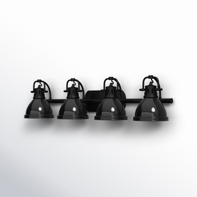 Calico 4 - Light Dimmable Vanity Light, White, Matte Black