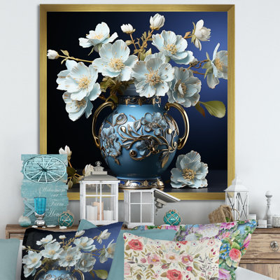 Arrangement de fleurs d'hibiscus blanc sur toile