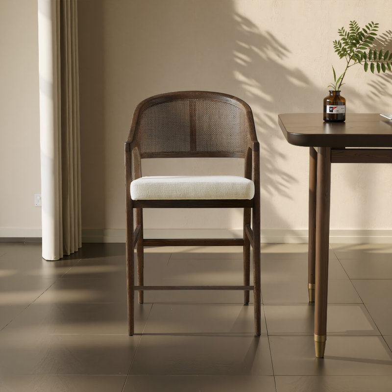 Ensemble de 2 tabourets de bar LC Direct, Brun