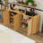 Sideboards with Rounded Corner, TV Stand with Multi-Functional Storage Cabinet-234891497