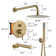 Calder Dual Function Complete Shower System with Rough in-Valve