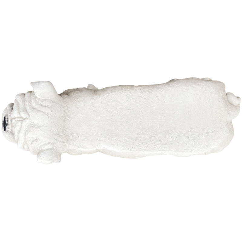 Banc de bouledogue blanc 31 po
