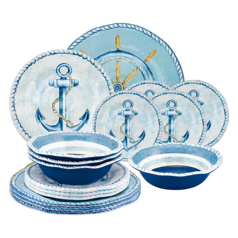 Melamine Dinnerware Set 16 Piece - Service for 4