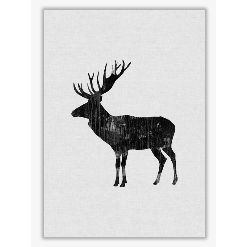 Moose Animal Art - Print, No Frame, 30 cm H x 21 cm W x 1 cm D