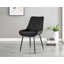Edzard Double Pedestal High Gloss Dining Table Set with 6 Luxury Velvet Dining Chairs-87467432-87467420