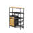 Trandon 31.69'' W Solid + Manufactured Wood Shelving Unit