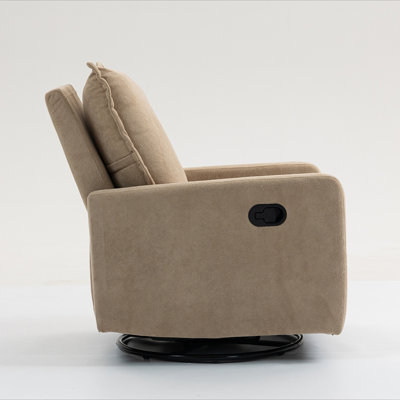 Short plush manual button armchair sofa