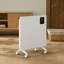 Living And Home 1000W 3412 BTU Electric Panel Space Heater with Adjustable Thermostat and with Digital Display