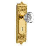 Egg & Dart Plate with Decorative Keyhole and Waldorf Door Knob
