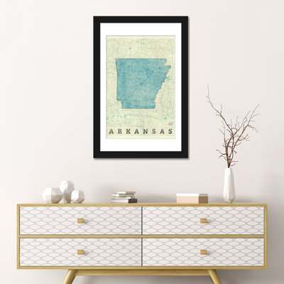 «Arkansas Map», impression sur toile