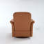 Fauteuil pivotant moderne avec accoudoirs et base en bois