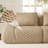 146" Sophisticated U-Shaped Modular Sectional Sofa for Living Room, Flannelette Fabric, Oversized 4-Seater Couch with Deep Seat, Boneless Design, Movable Ottoman, Buckle Connection, Anti-Slip, No Assembly Required, Light Camel-1704050400-1711049549