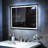 Rectangular Bathroom Vanity Mirror Wall Mounted with LED Lights, Frameless Lighted Bathroom Wall Mirror with Defogger and Dimmable Lighting-57343204