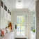 11.8 In. 3-Light Chrome Semi-Flush Mount Ceiling Light With Fabric And Acrylic Cylindrical Shades