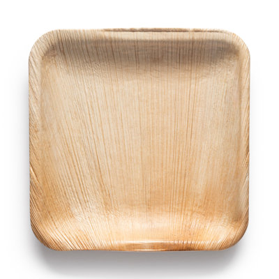 Square Palm Leaf Eco Friendly Disposable Appetizer/Salad Plates (6")