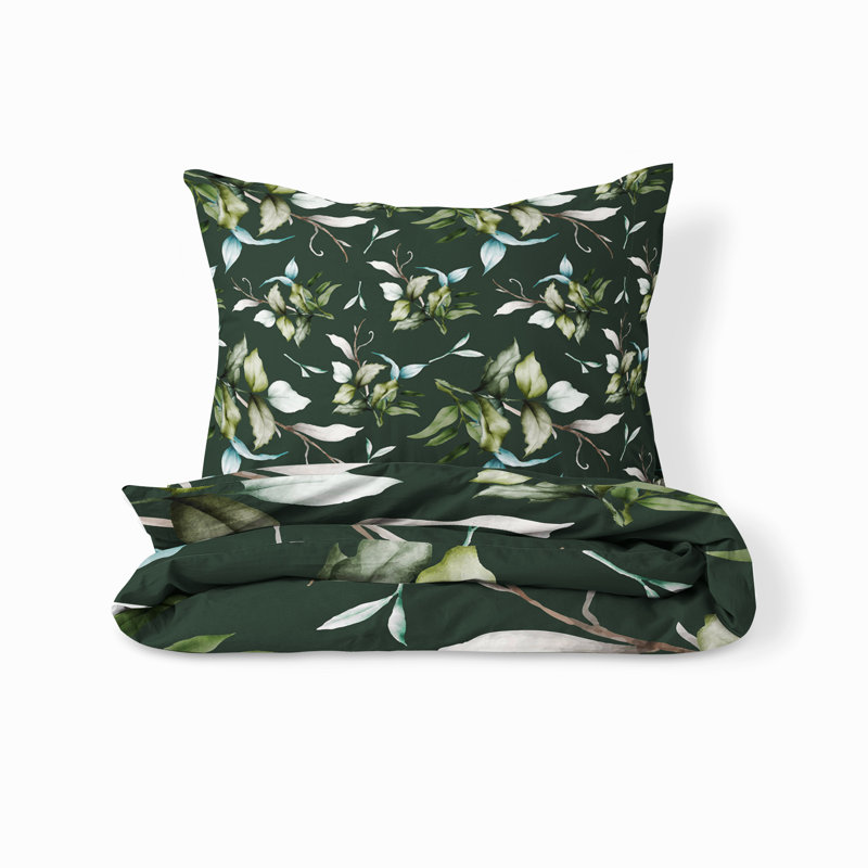Floral Duvet Cover, Twin Duvet Cover + 1 Queen Sham