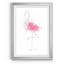 Flamingo Splash II - reproduction de photo encadrée sur papier-864148068-864148065