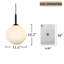 Luminaire suspendu grappe 3 lumières Ulah-340972173