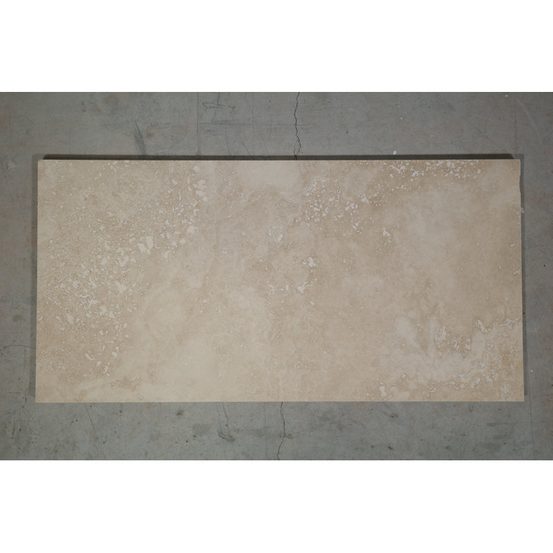 Carrelage en travertin clair 12 x 24