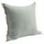 Coussin à fermeture à glissière 100% coton 20 po x 20 po-99415555