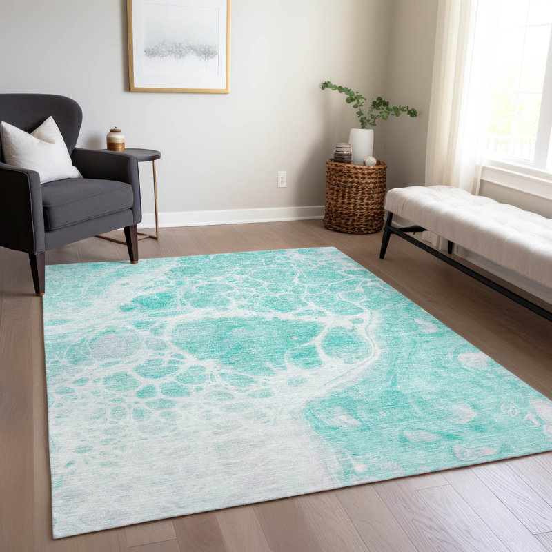 Tapis intérieur / extérieur Ayush, Rectangle 5 pi x 7 pi 6 po