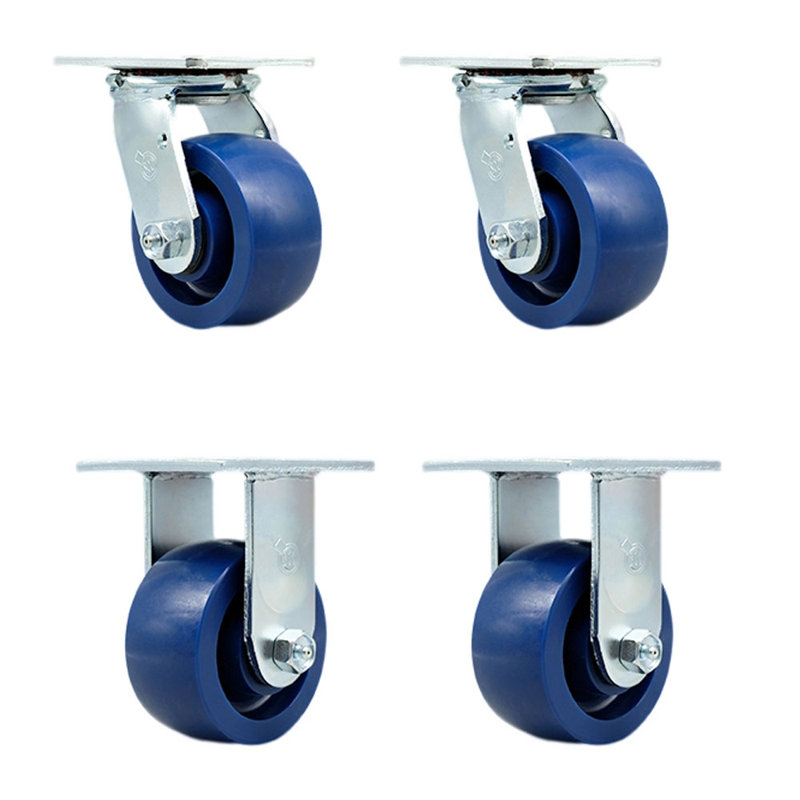 Ensemble de 4 roulettes en polyuréthane