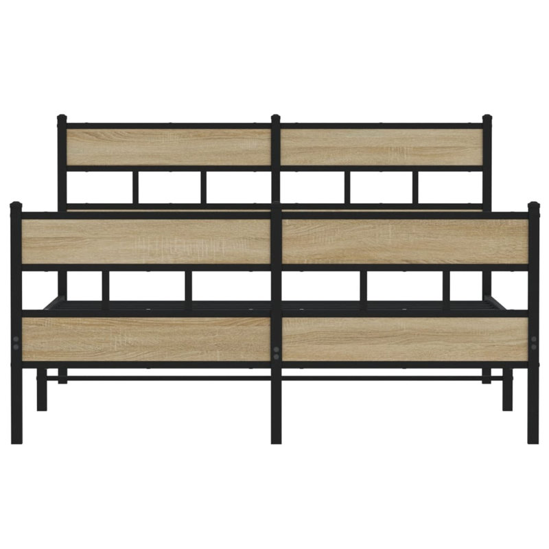 Criselda Bed, European Kingsize (160 x 200 cm), Sonoma Oak