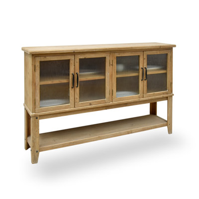 Brown Solid + Manufactured Wood Rectangular Console Table