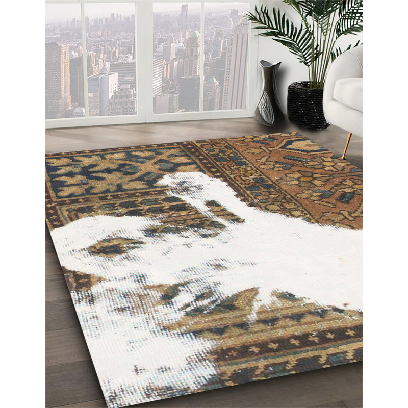 Abstract Indoor Rug, Square 3'