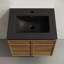 Meuble-lavabo mural en chêne brun avec comptoir noir 24 po St. Tropez-1453709396-1453709386-1453709399