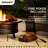 Sunjoy 40 in. Round Wood Burning Firepit Table